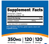  NUTRICOST N-ACETYL L-TYROSINE 350MG 120 VIÊN NHỘNG 