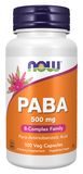  NOW PABA 500MG 100 VIÊN NHỘNG 