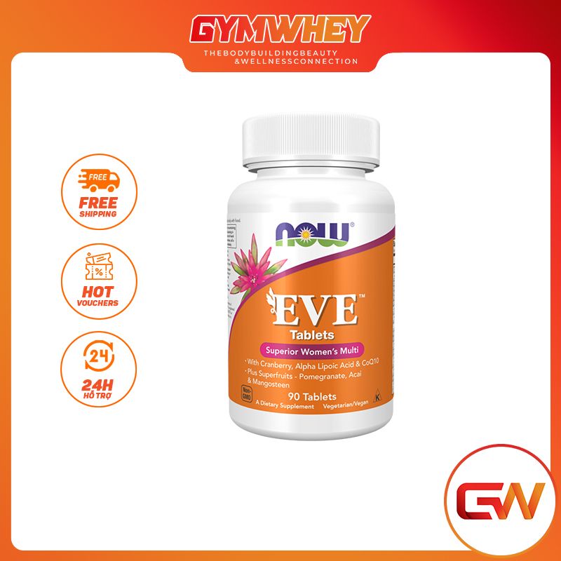 NOW EVE WOMENS MULTIPLE VITAMIN 90 VIÊN CỨNG – GymWhey Shop