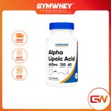  NUTRICOST ALPHA LIPOIC ACID 600MG 120 VIÊN NHỘNG 