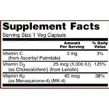  Now Vitamin D3 K2 (1000 IU/45mcg) 120 viên 