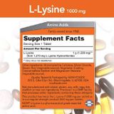  Now Lysine 1000mg 250 viên 