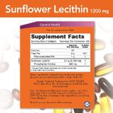  Now Sunflower Lecithin 1200mg Chống Tắc Tia Sữa 