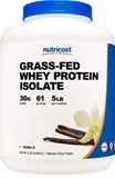  Nutricost Grass Fed Whey Protein Isolate 5Lbs 