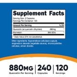  NUTRICOST QUERCETIN +BROMELAIN 880MG 120 VIÊN 