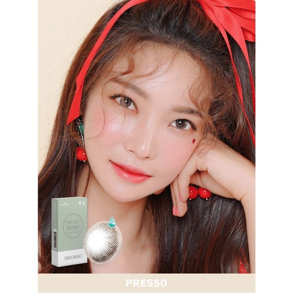  ANN365 - 3 tháng (1 Cặp) Coffee 2 Tone Presso Gray - Kính áp tròng hàn quốc Seoullens 