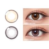  SLENS - 3 THÁNG (1 CHIẾC) HAERYI brown/gray MPC - Kính áp tròng Hàn Quốc Seoullens 