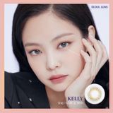  KELLY - 3 THÁNG (1 CẶP) gray/green/hazel - Kính áp tròng Hàn Quốc Seoullens 