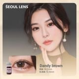  DANDY - 6 THÁNG (1 CHIẾC) Brown - Kính áp tròng Hàn Quốc Seoullens 