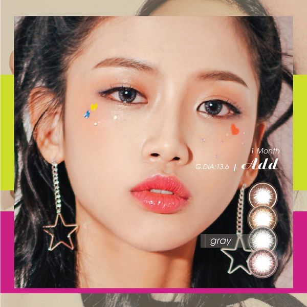  ANN365 - 3 tháng (1 CẶP) Add Gray - Kính áp tròng Hàn Quốc Seoullens 