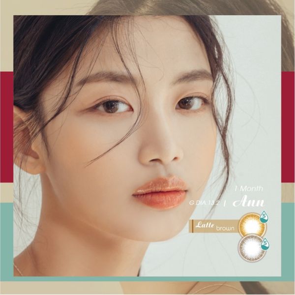  ANN365 - 3 tháng (1 CẶP) Coffee 2 Tone Latte Brown - Kính áp tròng Hàn Quốc Seoullens 