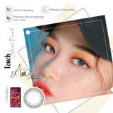  Kính áp tròng 3 tháng màu bạc hoàng kim ANN365 Touch Silver Pearl 