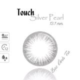  Kính áp tròng 3 tháng màu bạc hoàng kim ANN365 Touch Silver Pearl 