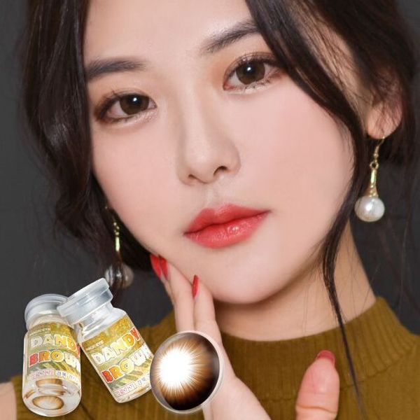  Kính áp tròng 1 năm màu nâu ANN365 Dandy 