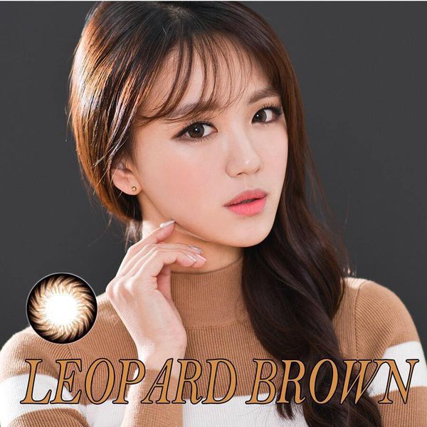  Kính áp tròng 1 năm màu nâu đậm ANN365 Leopard Brown 