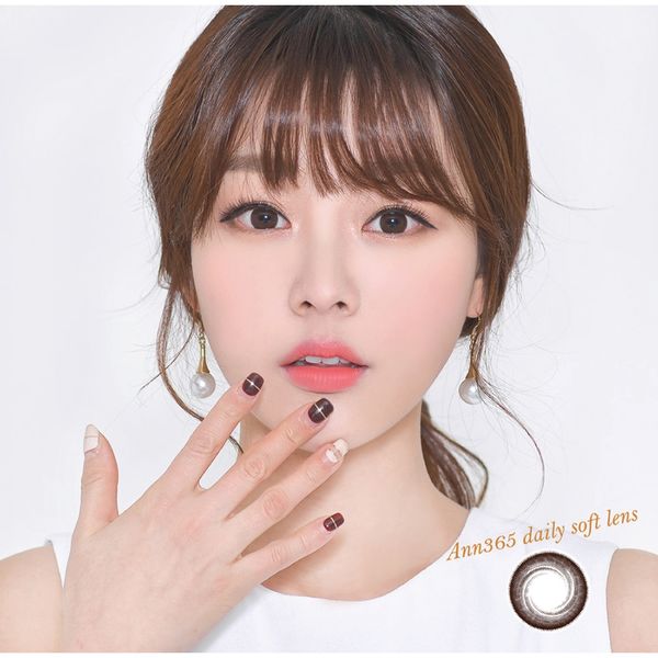  Kính áp tròng 1 năm màu nâu đậm ANN365 Twister Caramel 