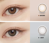  Yuri Brown - 6 tháng(1 cặp) - Kính áp tròng hàn quốc Seoul Lens 