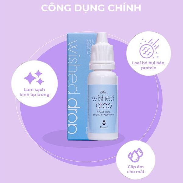  OLOLA - Dung dịch nhỏ mắt cấp ẩm Wished Drop - Hàn Quốc Seoulens - Kính áp tròng 