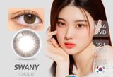  OLOLA - 6 THÁNG (1 CHIẾC) Swany Pure Choco -  Kính áp tròng Hàn Quốc Seoullens 