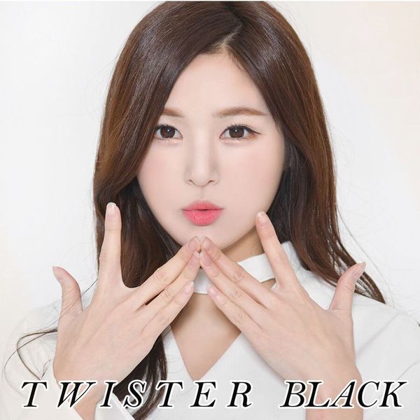  Kính áp tròng 1 năm màu đen ANN365 Twister Black 