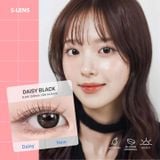  EYEIYAGI - 3 THÁNG (1 CHIẾC) Daisy Black - Kính áp tròng Hàn Quốc Seoullens 