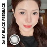  EYEIYAGI - 3 THÁNG (1 CHIẾC) Daisy Black - Kính áp tròng Hàn Quốc Seoullens 