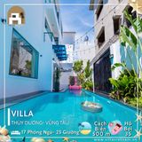  Villa Thùy Dương Vũng Tàu - 17 P.Ngủ - 25 Giường - Hồ Bơi 35m  Sát Biển 