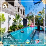  Villa Thùy Dương Vũng Tàu - 17 P.Ngủ - 25 Giường - Hồ Bơi 35m  Sát Biển 