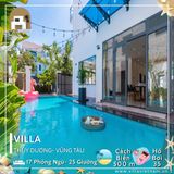  Villa Thùy Dương Vũng Tàu - 17 P.Ngủ - 25 Giường - Hồ Bơi 35m  Sát Biển 