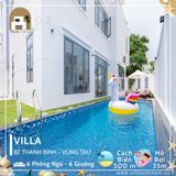  Villa Thanh Bình Vũng Tàu - 6 P.Ngủ - 6 Giường - Hồ Bơi 40m - Trung Tâm Vũng Tàu 