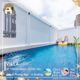  Villa Thanh Bình Vũng Tàu - 6 P.Ngủ - 6 Giường - Hồ Bơi 40m - Trung Tâm Vũng Tàu 