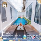  Villa Thanh Bình Vũng Tàu - 6 P.Ngủ - 6 Giường - Hồ Bơi 40m - Trung Tâm Vũng Tàu 