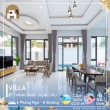  Villa Thanh Bình Vũng Tàu - 6 P.Ngủ - 6 Giường - Hồ Bơi 40m - Trung Tâm Vũng Tàu 