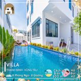  Villa Thanh Bình Vũng Tàu - 8 P.Ngủ - 8 Giường - Hồ Bơi 40m - Trung Tâm Vũng Tàu 