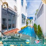  Villa Thanh Bình Vũng Tàu - 8 P.Ngủ - 8 Giường - Hồ Bơi 40m - Trung Tâm Vũng Tàu 