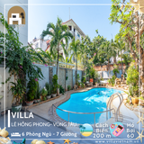  Villa Lê Hồng Phong Vũng Tàu - 6 P.Ngủ - 7 Giường - Hồ Bơi 60m - Trung Tâm Vũng Tàu 