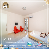  Villa Lê Hồng Phong Vũng Tàu - 6 P.Ngủ - 7 Giường - Hồ Bơi 60m - Trung Tâm Vũng Tàu 