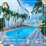  Villa Lê Hồng Phong Vũng Tàu - 5 P.Ngủ - 5 Giường - Hồ Bơi 60m 