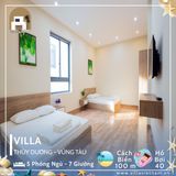  Villa Thùy Dương Vũng Tàu - 5 P.Ngủ - 7 Giường - Hồ Bơi 40m - Sát Biển 