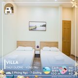  Villa Thùy Dương Vũng Tàu - 5 P.Ngủ - 7 Giường - Hồ Bơi 40m - Sát Biển 