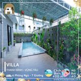  Villa Thanh Bình Vũng Tàu - 6 P.Ngủ - 7 Giường - Hồ Bơi 40m  Sát Biển 