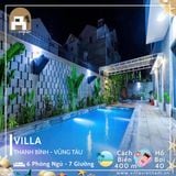  Villa Thanh Bình Vũng Tàu - 6 P.Ngủ - 7 Giường - Hồ Bơi 40m  Sát Biển 