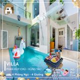  Villa Phan Huy Chú Vũng Tàu - 4 Phòng Ngủ - 4 Giường - Hồ Bơi 25 - Trung Tâm Vũng Tàu 