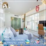  Villa Phan Huy Chú Vũng Tàu - 4 Phòng Ngủ - 4 Giường - Hồ Bơi 25 - Trung Tâm Vũng Tàu 