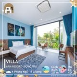  Villa Aria Vũng Tàu - 4 P.Ngủ - 4 Giường - Hồ Bơi 40m  Sát Biển 