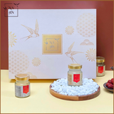  Hộp Quà Cao Cấp Yến Chưng Đường Phèn 15% yến - Set 6 hủ 