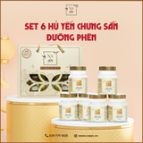  Set 6 yến chưng đường phèn - 3.5gr yến tươi 
