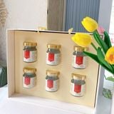  Hộp Quà Cao Cấp Yến Chưng Đường Phèn 15% yến - Set 6 hủ 
