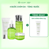  Bộ 4 món chăm sóc da toàn diện Lagumi: Sữa rửa mặt 50g, Toner 120ml, Serum 30ml, Kem dưỡng 30g 