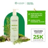  Dầu gội thảo dược không Sillicon chiết xuất Nghệ đen - Tràm trà Lagumi 340g 